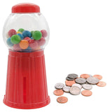 Gumball Machine Bank, Gum Balls Included, 5" (48-Pack)