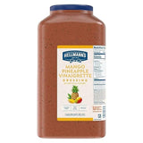 Hellmann's Mango Pineapple Vinaigrette Salad Dressing Jug Gluten Free, No Artificial Flavors, Colors from Natural Sources, 1 gallon, Pack of 4