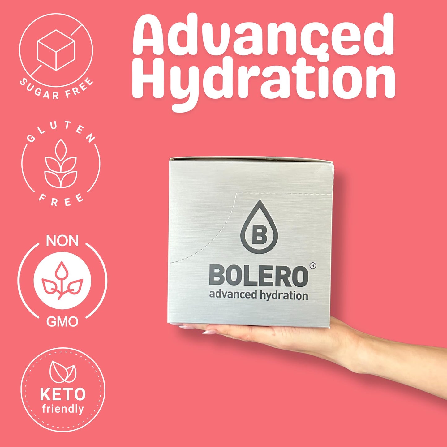 Bolero- Sugar Free Drink Mix Packets Watermelon Fruit Flavors | Powdered Flavored Water Packets | 36 Small Sachet On The Go Packets
