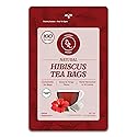 Gourmet Royale Hibiscus Tea, 100 Count, Sustainable Tea Bags, Pure Hibiscus Flowers, Caffeine & Sugar Free, Non-GMO & Vegan, Grown in Sri Lanka, (Pack