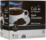 Cafe Escapes Dark Chocolate Hot Cocoa Keurig K-Cups, 16 Count
