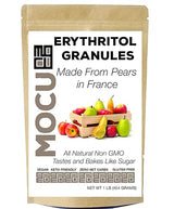Erythritol Granules | Made From Non GMO Pears In France | Not From Corn Sludge in China | 1 LB | No Calories | No Net Carbs
