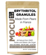 Erythritol Granules | Made From Non GMO Pears In France | Not From Corn Sludge in China | 1 LB | No Calories | No Net Carbs
