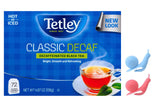 Tetley, Decaffeinated Classic Black Tea Bags, 72 Double chamber Tea Bags | Served Hot or Iced and Bundled with 2 Snail Shape Tea Bag Holder clip Drink