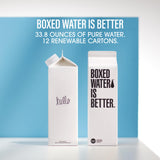 Boxed Water 33.8 oz. (12 Pack) - Purified Drinking Water in 92% Plant