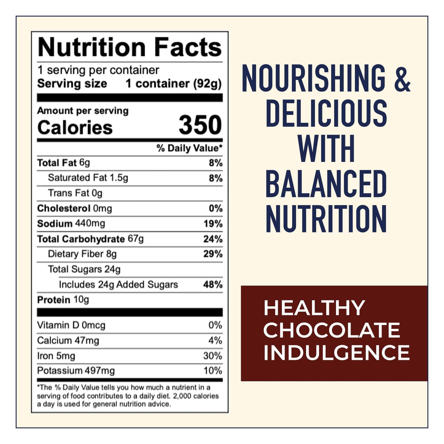 Anthem Dark Chocolate Brownie Instant Oatmeal Cup-Enjoy High-Protein Oatmeal Cups with Rich Chocolate Flavor-Ideal for Busy Mornings - These