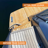 DITEC Teak Clean - Marine Wood Cleaner & Restorer - Safely Removes Grey Oxidation & Grime - Professional Yacht-Grade Formula - Biodegradable