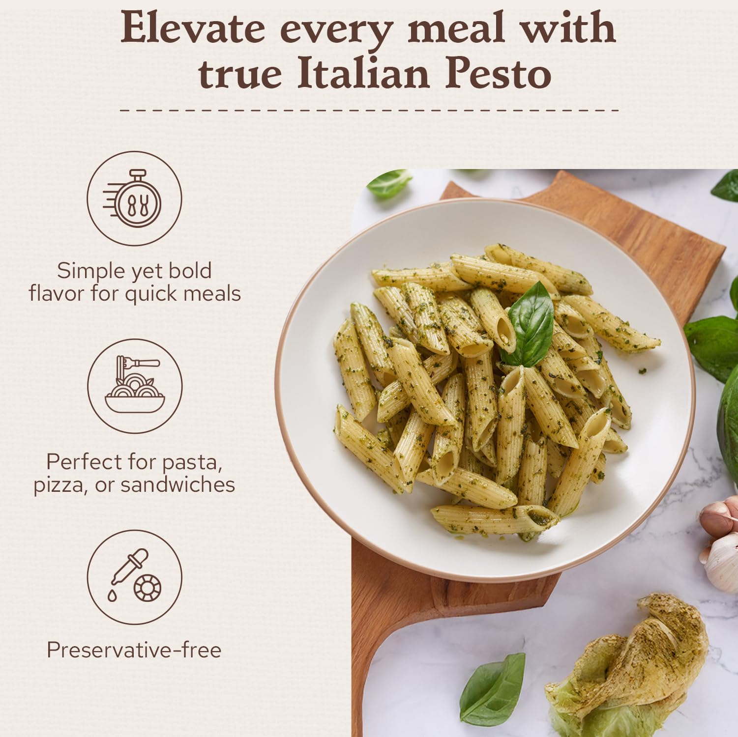 Rustichella D' Abruzzo Pesto Alla Genovese Sauce, 4.6 Fluid Ounce