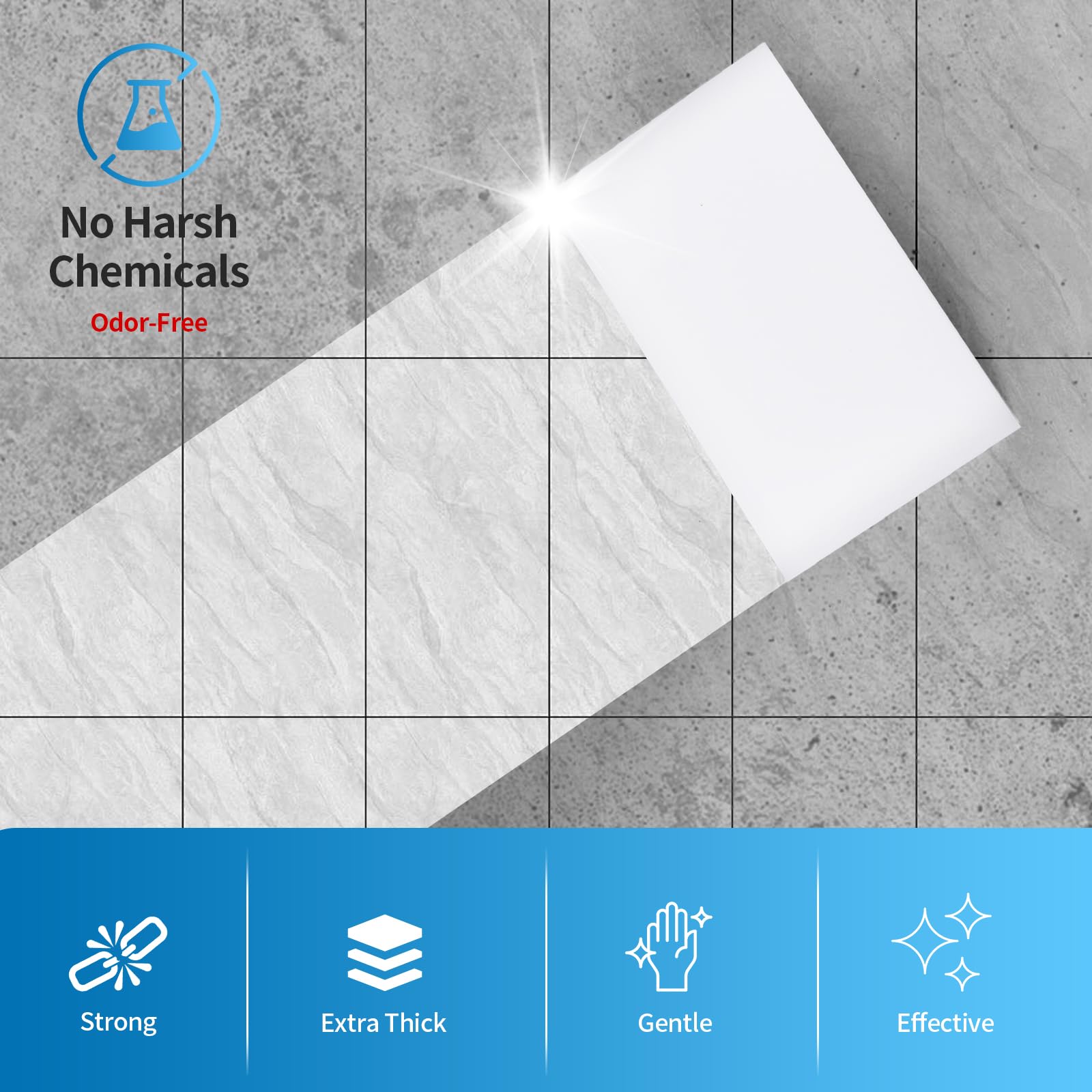 100 Pack Magic Sponges Cleaning Eraser,Melamine Sponge Foam Pads,Multi-Functional Household Cleaning Kitchen Dish Sponge