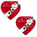 Russell Stover Valentine's Day Red Foil Heart - Pack of 2 - Assorted Milk and Dark Chocolate - 17 Pieces Per Box - Great For Sharing with Friends