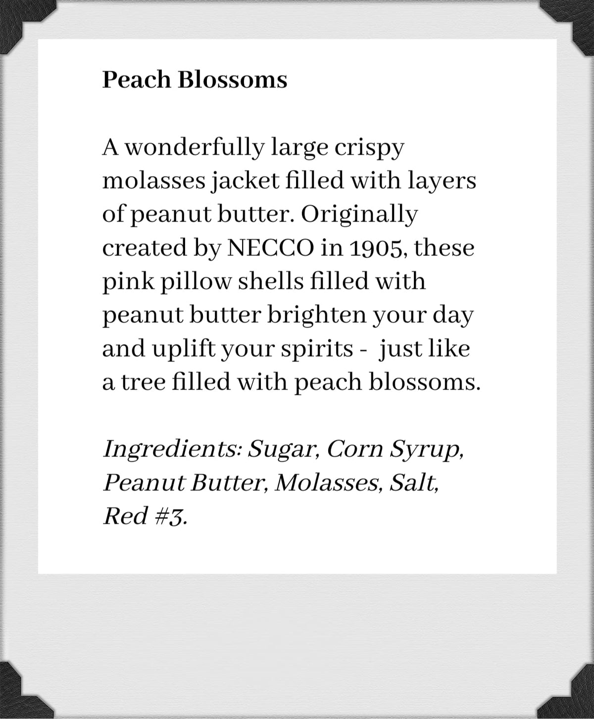 Plantation Candy, One Pound Gift Bags (Peach Blossoms - Plain)