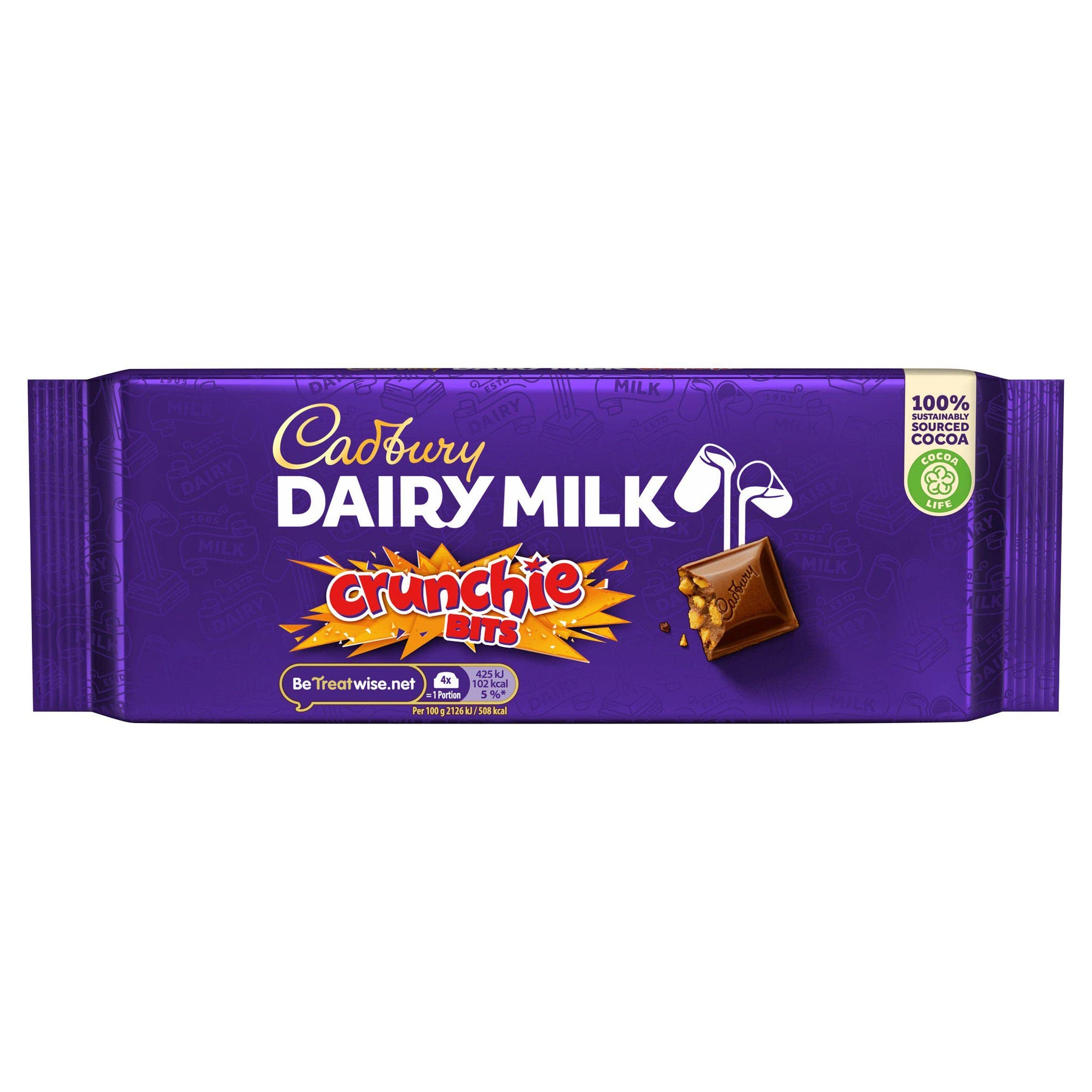 Cadbury Dairy Milk Crunchie (180g) - Pack of 6