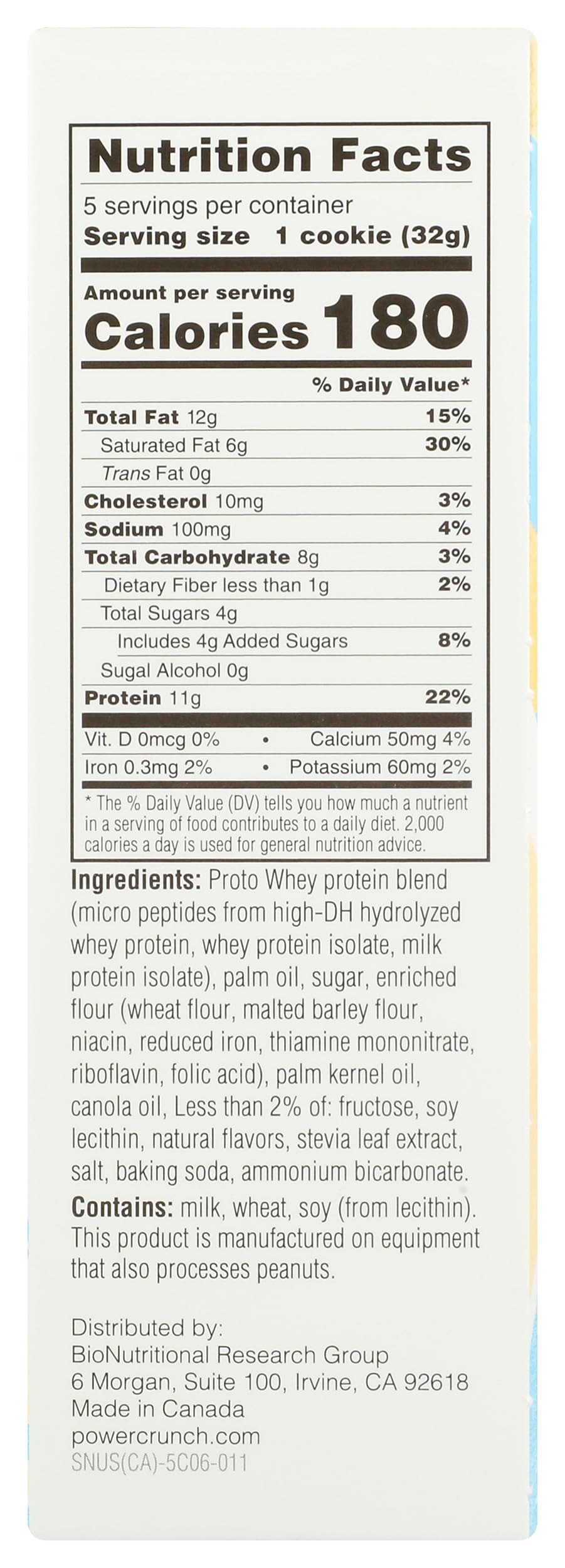 Power Crunch Kids High Protein Snack Bar, Very Vanilla, 5 Count, 5.65 Ounce (Pack of 6)