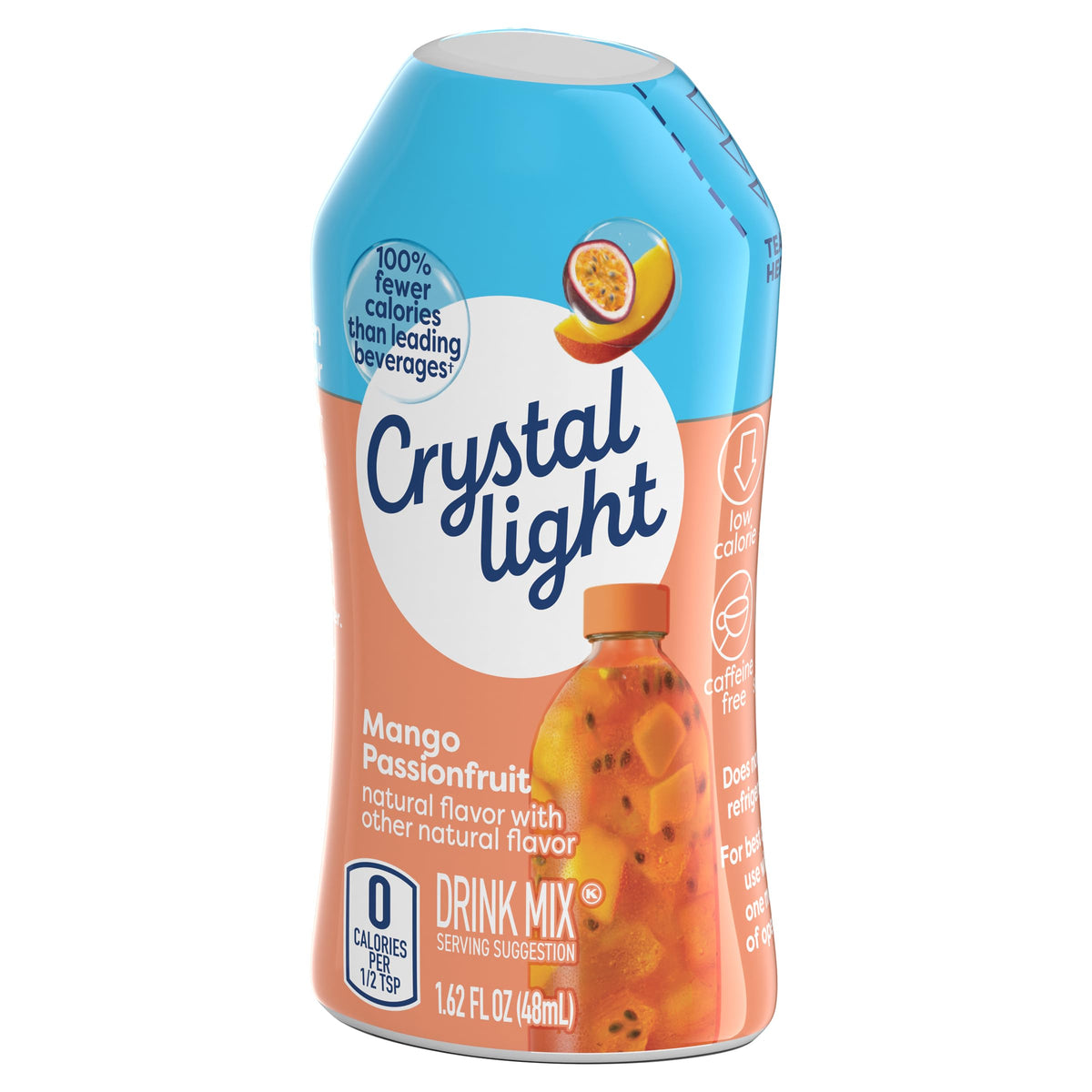 2 pack Crystal Light Mango Passionfruit Liquid Drink Mix 48 servings (1.62 fl oz x 2 = 3.24 oz)