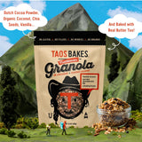 Taos Bakes -Dark Chocolate & Toasted Coconut Granola - Crunchy Granola Breakfast Snack - Gluten Free, No GMOS, No Fillers - 10 oz (Pack of 3)