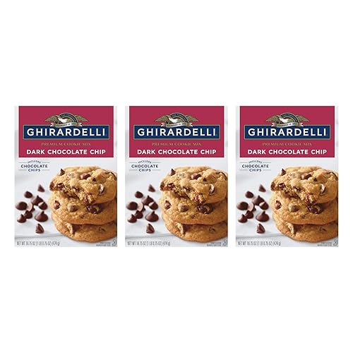 Ghirardelli, Premium Cookie Mix, Dark Chocolate Chip, 16.75 Ounce