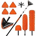 SISUPASSIE 26FT Reach Duster Cleaner Kit, Dusters for Cleaning with Extension Pole, Baseboard & Wall and Window Cleaner Mop for Fan Blades, High