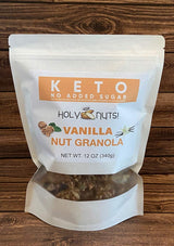 Holy Nuts Keto Food Low Carb Granola - Cereal Snack - Paleo Friendly - Ketogenic Breakfast Nut Foods - Low Sugar, Grain & Gluten Free Healthy Travel