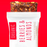 JONESBAR Organic Plant Based Protein Bars | Berries and Almonds | Fruit & Nut Bar, Kosher, Gluten Free, Breakfast Bars, School Snacks, Vegan Snack