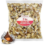 Almond Kisses, 2lb Pack of Chocolate Kisses Bulk, Ideal Gold Chocolate for Parties, Events or Stocking Up on Your Favorite Chocolates, Perfect Gold
