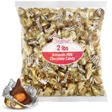 Almond Kisses, 2lb Pack of Chocolate Kisses Bulk, Ideal Gold Chocolate for Parties, Events or Stocking Up on Your Favorite Chocolates, Perfect Gold