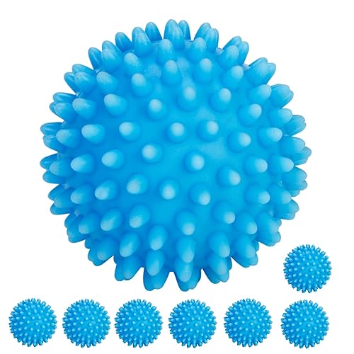 Smart Design Plastic Dryer Balls with Spikes - Set of 2 - Fabric Softener - Eliminates Wrinkles and Reduces Static - for Laundry, Clothes, Fabrics