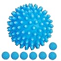 Smart Design Plastic Dryer Balls with Spikes - Set of 2 - Fabric Softener - Eliminates Wrinkles and Reduces Static - for Laundry, Clothes, Fabrics