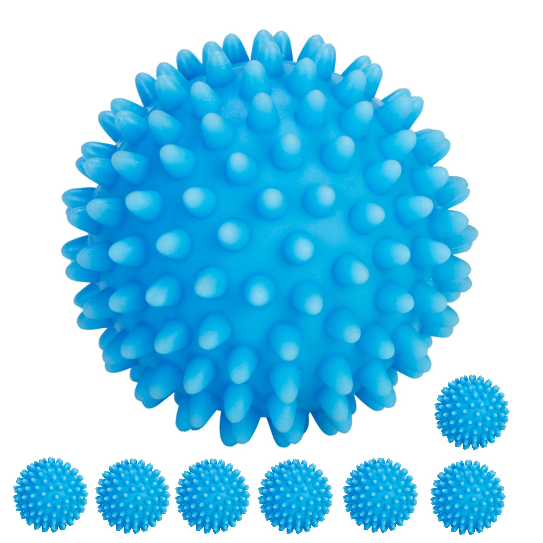 Smart Design Plastic Dryer Balls with Spikes - Set of 2 - Fabric Softener - Eliminates Wrinkles and Reduces Static - for Laundry, Clothes, Fabrics