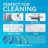 IMPRESA Pumice Stone Toilet Cleaner with Handle - 2 Count, White Hard Water Stain Remover & Toilet Bowl Cleaner - Versatile Pool Tile & Grout Cleaning