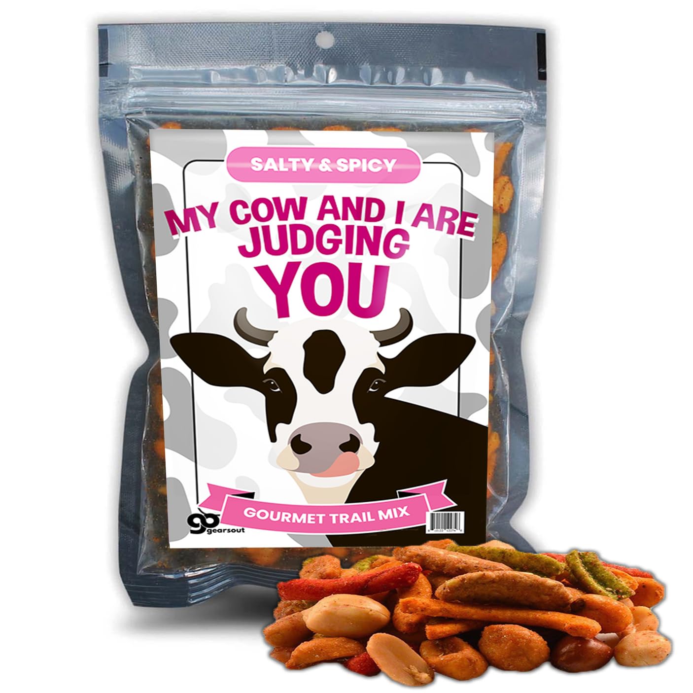 Irresistible Cow and I Judge You Trail Mix - Savory Nut Blend with Premium Ingredients for Healthy Snacking Delight
