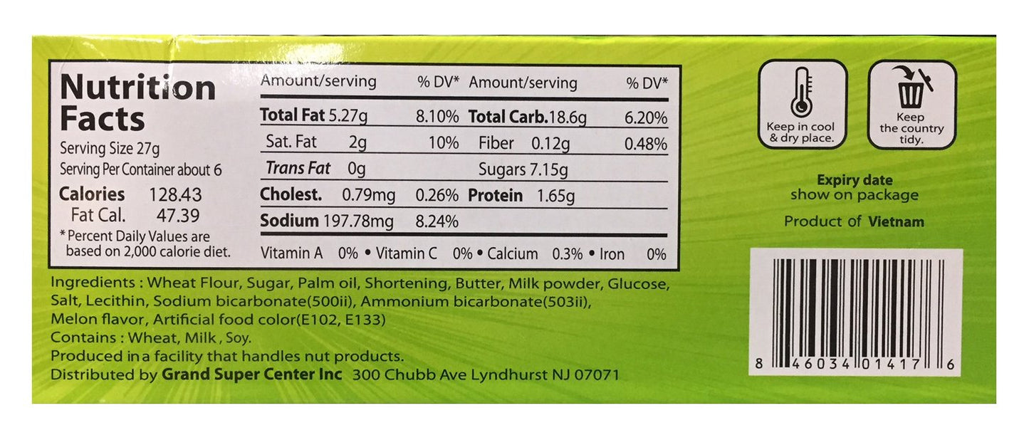 K Town Cracker 5.64 oz per Pack (Sweet Melon, 2 Pack)
