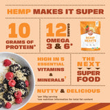Manitoba Harvest Hemp Hearts, Shelled Hemp Seeds - 16oz - 10g Plant Protein & 12g Omega 3 & 6 per 30g serving - Easy to Digest with 9 Amino Acids