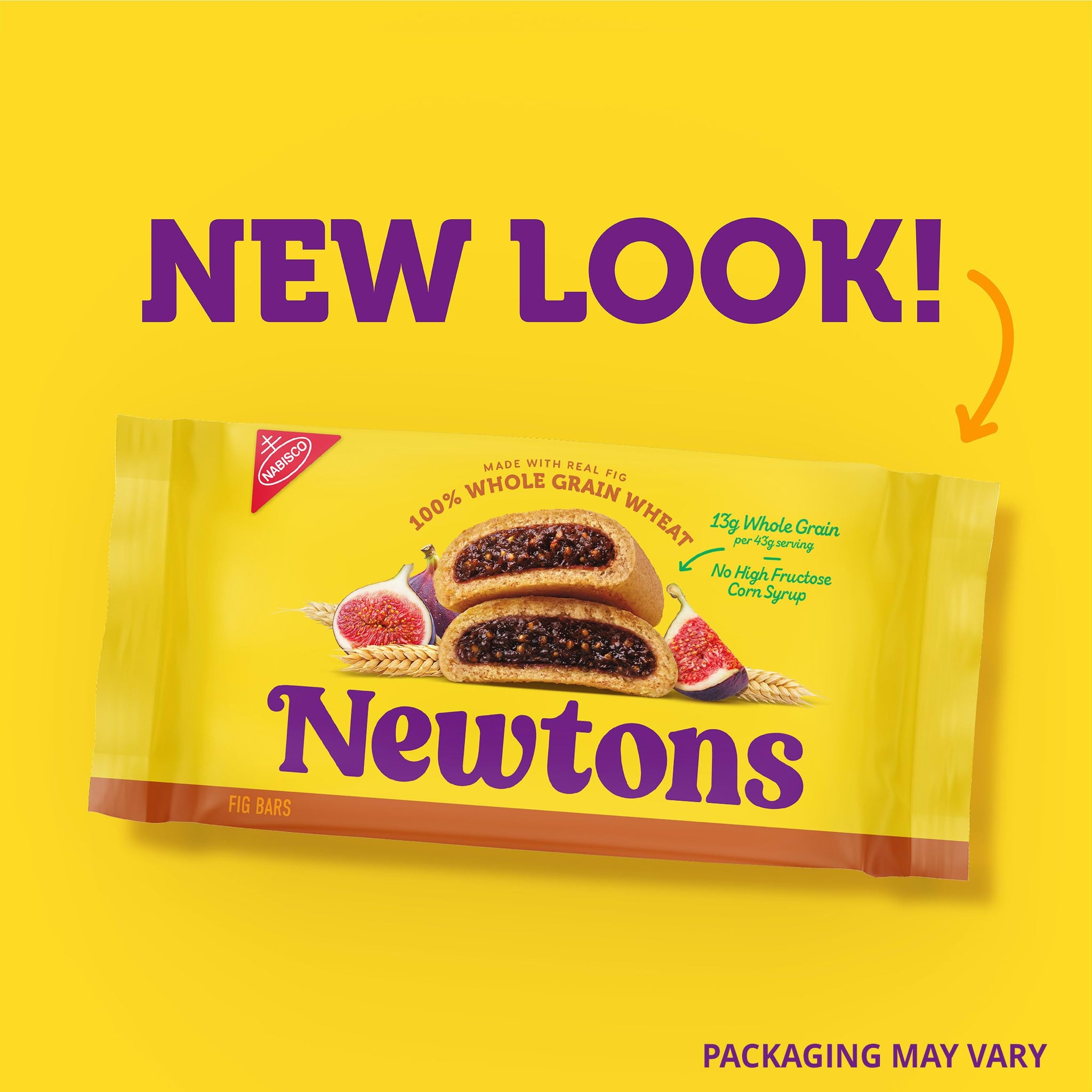 NEWTONS 100% Whole Grain Wheat Soft Baked Real Fruit Fig Bars, Fig Cookies, 10 oz
