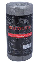 MAYOUTH Microfiber Cleaning Cloths Roll 50-Pack Reusable Paper Towels for Car Wash Supplies Ultra Absorbent Kitchen Dish Rags House Window Cleaning