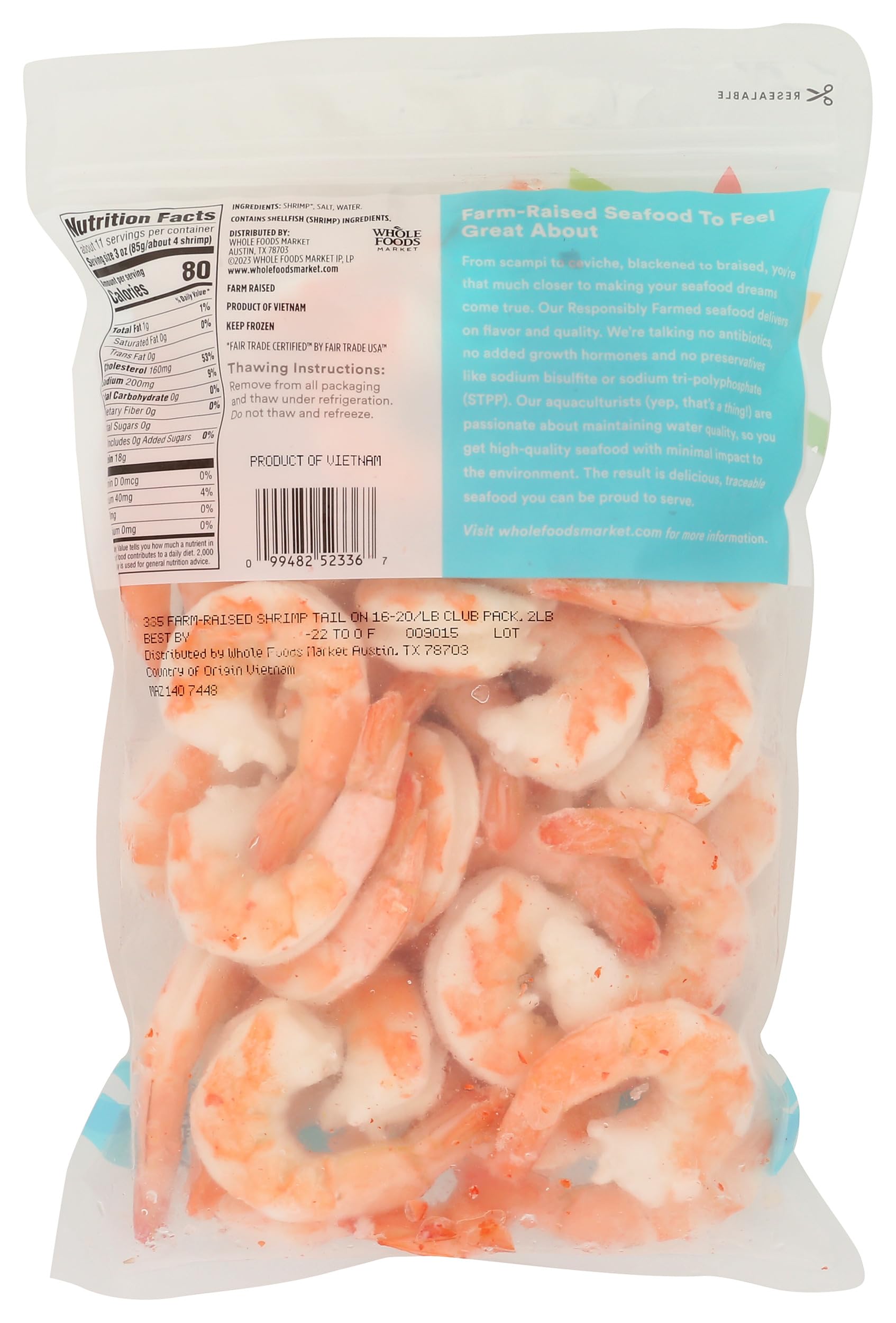 365 by Whole Foods Market Cooked Shrimp 16-20 Count Value Pack, 32 OZ
