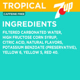 7UP Tropical Soda, 12 fl oz cans, 12 pack