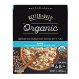 Post Better Oats Organic Instant Oatmeal with Flax Seeds and Quinoa, Bare Flavor, 11.8 Ounce