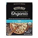 Post Better Oats Organic Instant Oatmeal with Flax Seeds and Quinoa, Bare Flavor, 11.8 Ounce