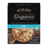 Post Better Oats Organic Instant Oatmeal with Flax Seeds and Quinoa, Bare Flavor, 11.8 Ounce