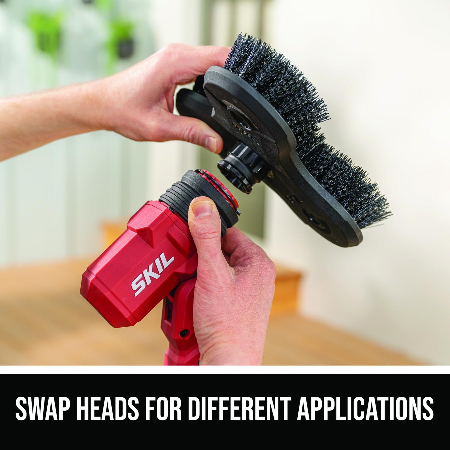 SKIL PWR CORE 20 20V Power Scrubber Kit with Cordless Power Brush for Cleaning, Includes 2.0 Ah Battery and Charger - PB5100D-12
