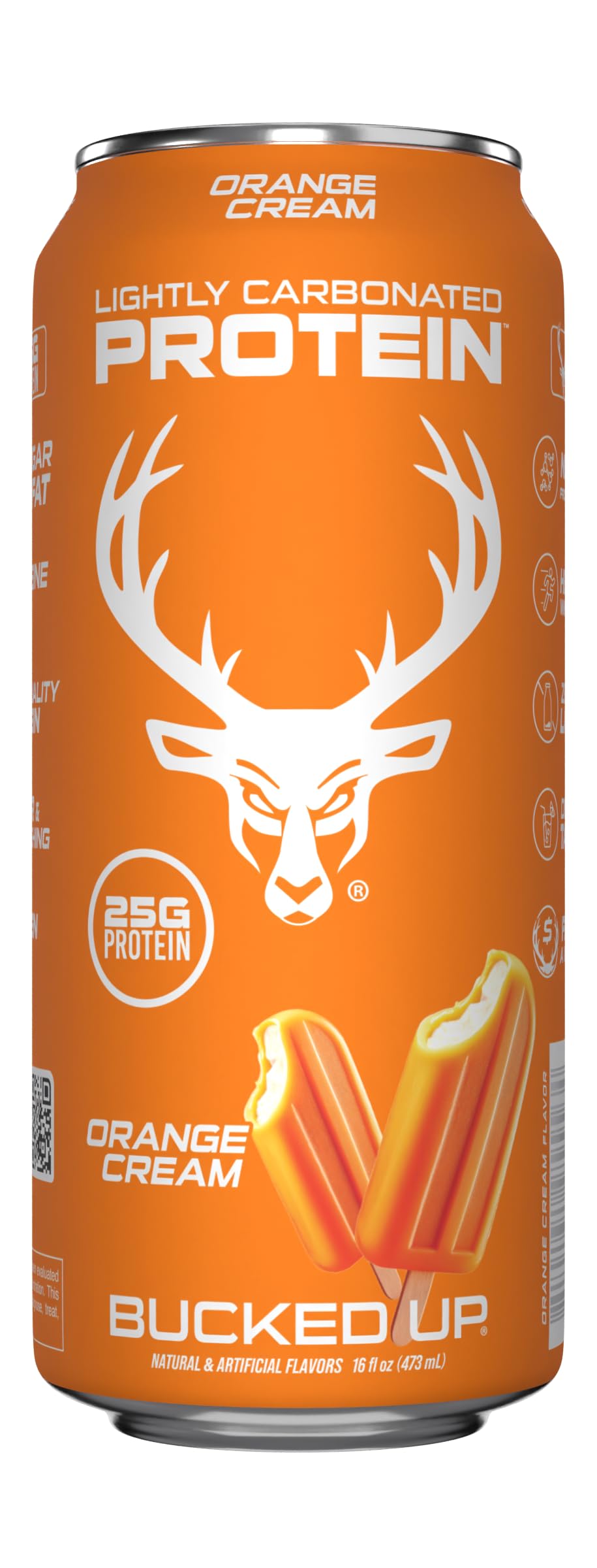 Bucked Up Lightly Carbonated Protein Soda | 25g Whey Isolate - Zero Sugar, Low Calorie, Caffeine Free, Clean Drink | Sparkling Protein Soda - 12 Pack