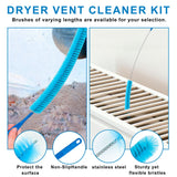 4 Pieces Dryer Vent Cleaner Kit with Lint Brush - Professional Dryer Vent Brush, Flexible Cleaning Tools for Lint Trap, Appliance Brush & Dryer