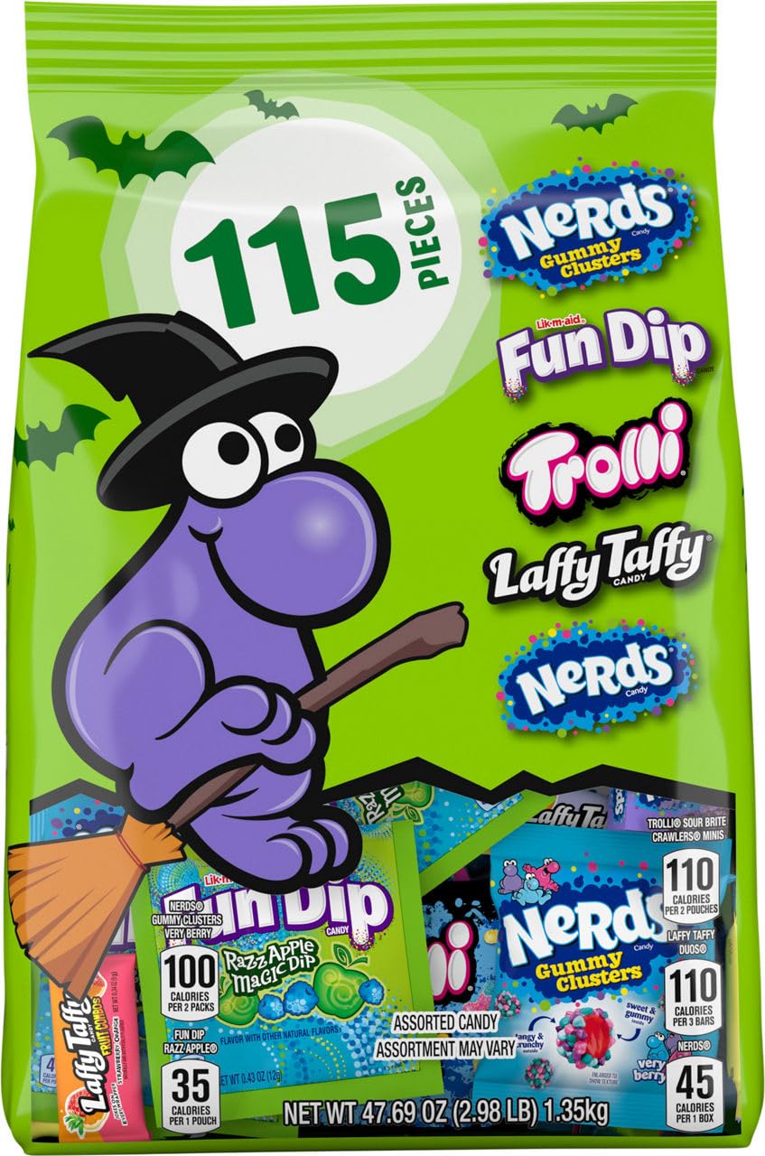Ferrera, Variety Seekers 115 Piece Halloween Candy Mix, 47.6 Ounce