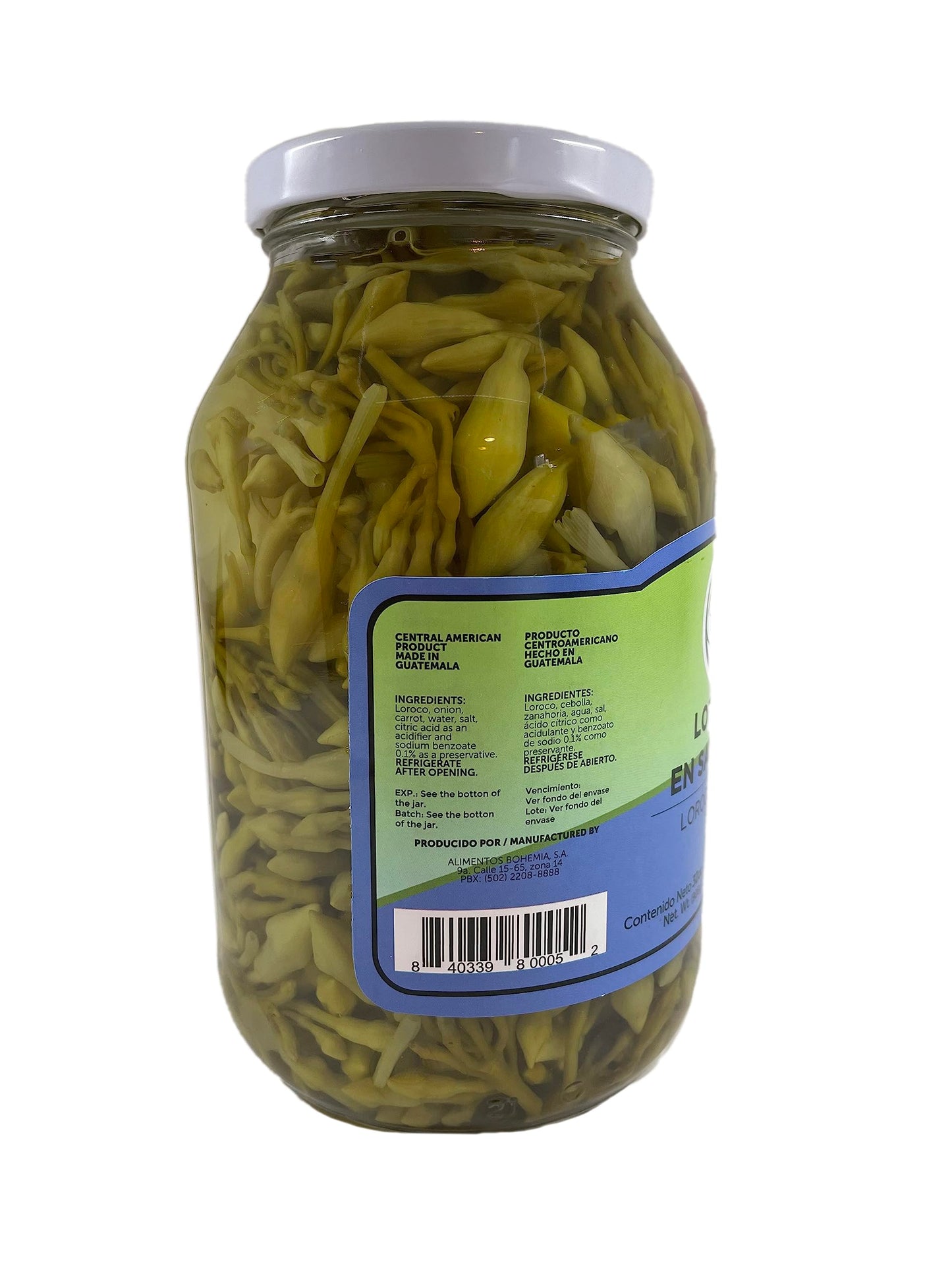 MI TIERRA - Loroco in Brine 32oz - Loroco En Salmuera - Pack of 2