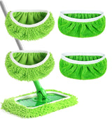 Reusable Microfiber Mop Pads Washable Wet Pads Compatible with Swiffer Sweeper Refills Pads for Wet & Dry Sweeping Cloths Mop Head Replacement