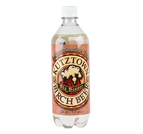 Kutztown Soda- Your Choice of 9 Flavors in a Case Pack of 24/24 oz. Bottles (White Birch Beer)