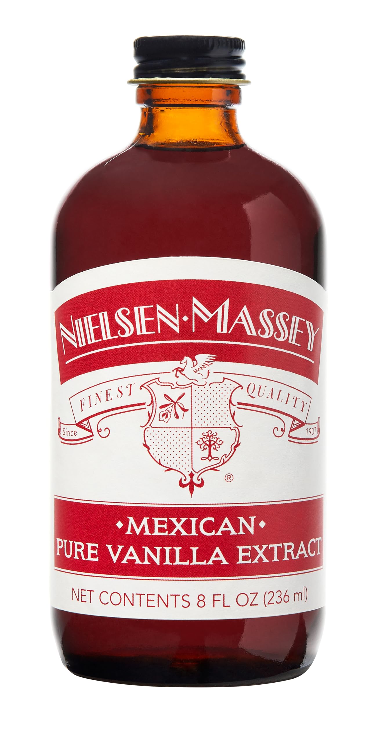 Nielsen-Massey Mexican Pure Vanilla Extract for Baking and Cooking, 8 Ounce Bottle