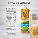 Nature's Greatest Foods, Organic Coconut Water, USDA Organic Certified, No Sugar Added, Never from Concentrate, Pure & Refreshing, 33.8 fl oz (Pack