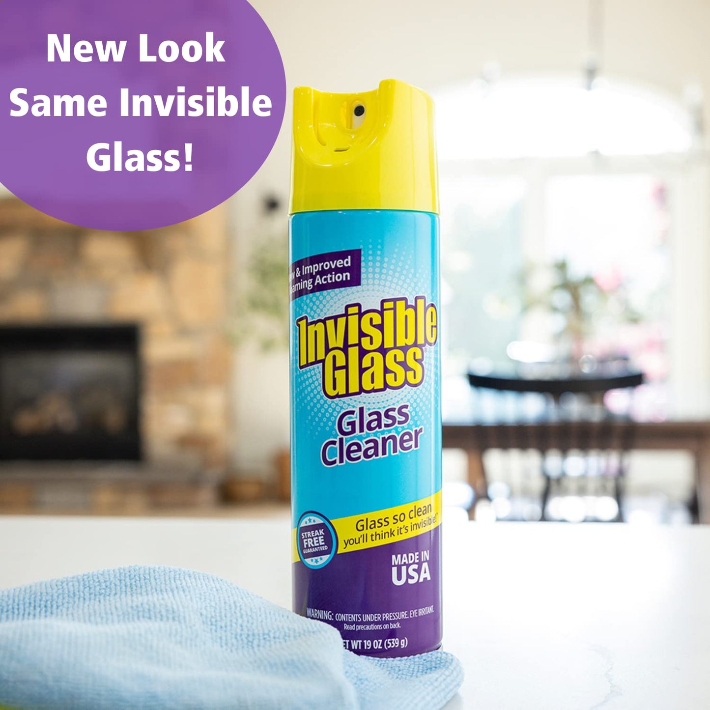 Invisible Glass 91160 Premium Aerosol Glass and Window Foaming Cleaner Spray - Cleans Glass, Windows, Mirrors, Shower Doors, and More - Streak-Free