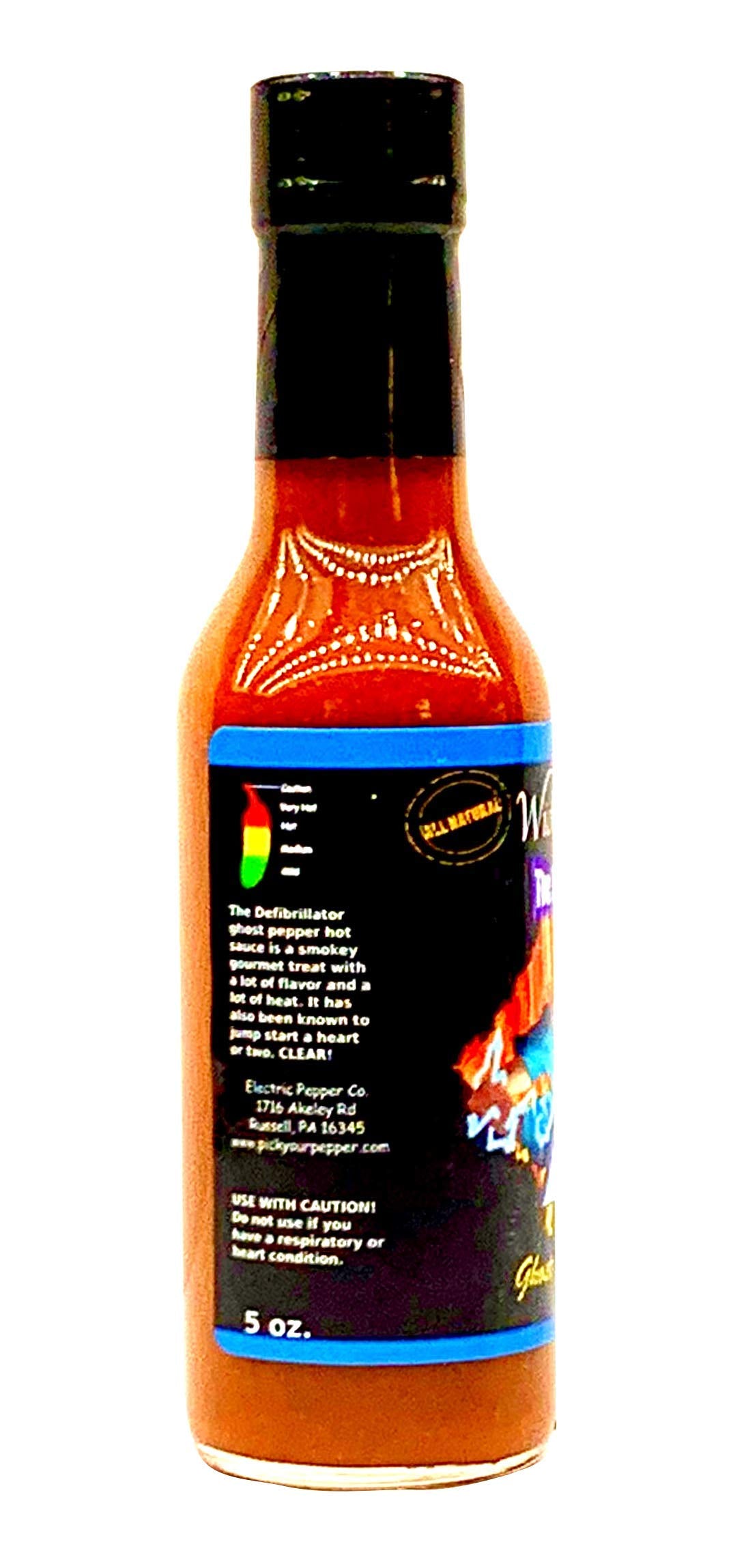 Wicked Tickle The Defibrillator Ghost Pepper Hot Sauce, 5 oz